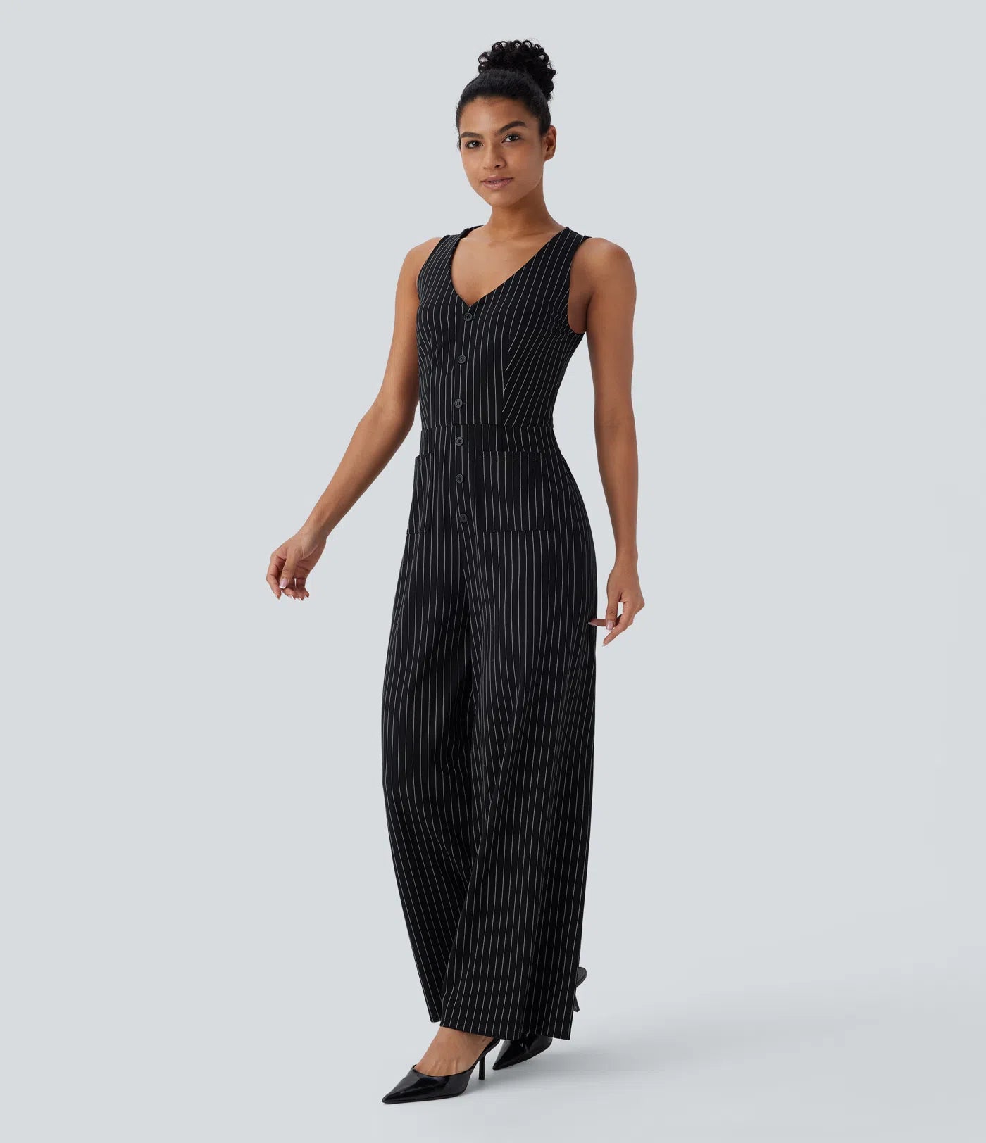 SENION — Women's Tailored Jumpsuit with Clean Drape
