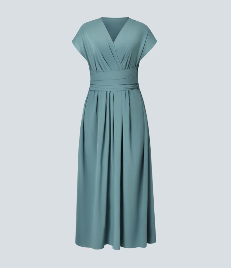 AXEN — Women's Elegant Dress with Clean AURA Drape