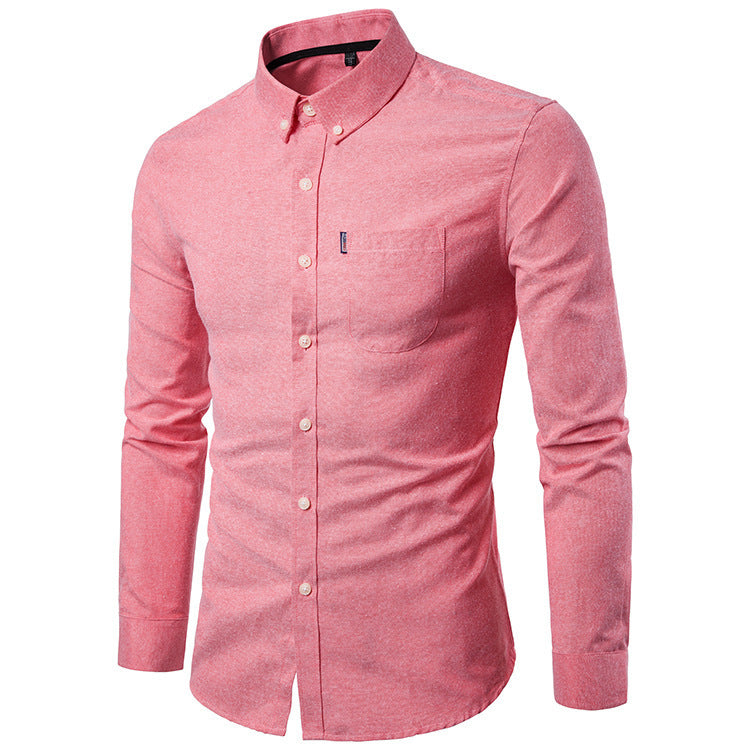 XAVOR — Men's Button-Up Shirt with Clean Daily Finish