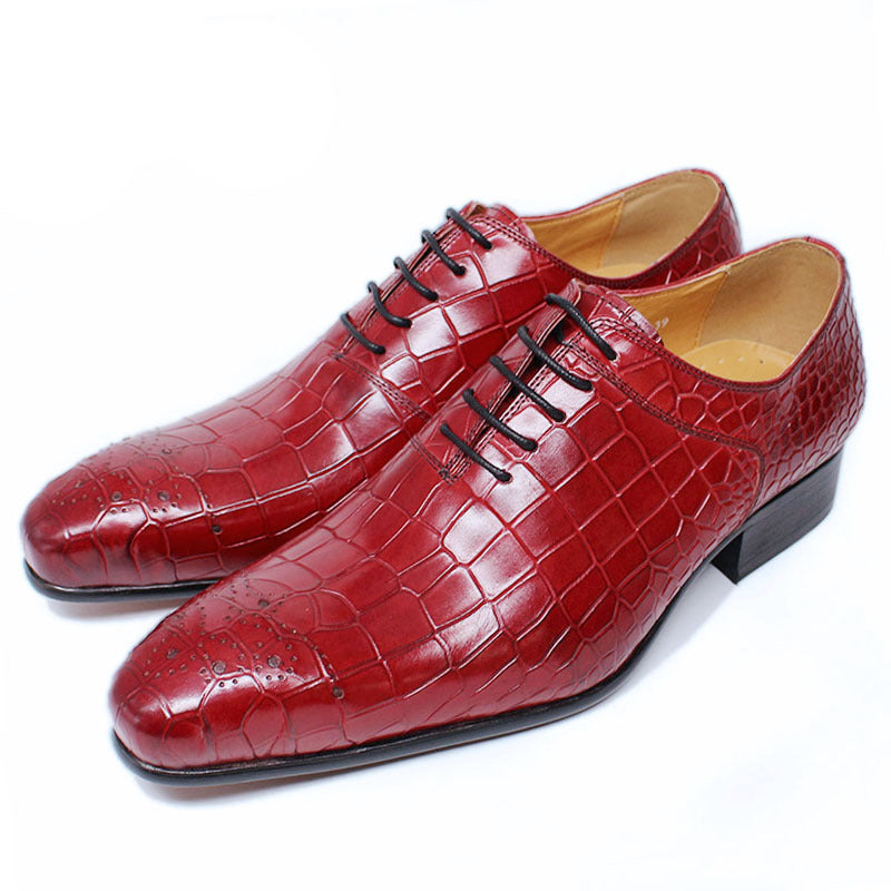 CORA — Men's Leather-Look Dress Shoes with Clean Finish