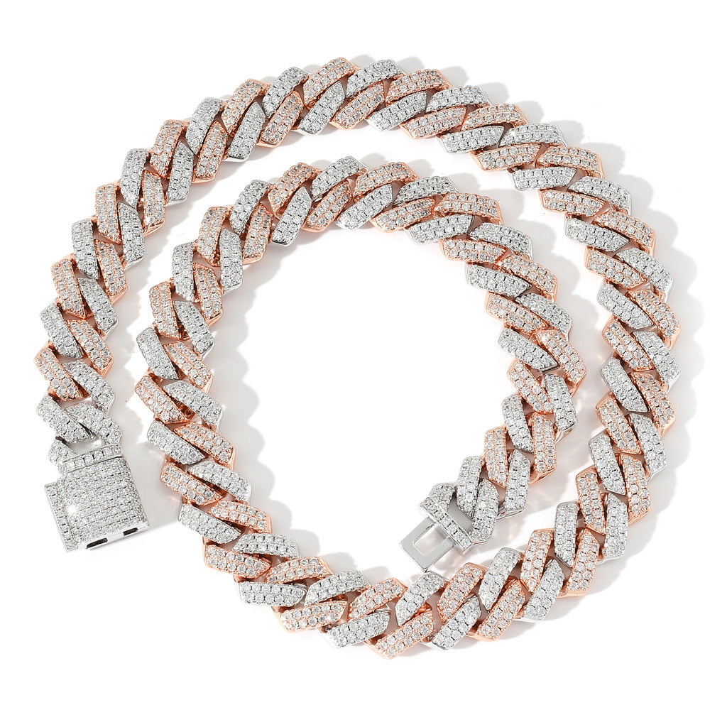 DAXIRA — Rose Gold Zircon Clavicle Necklace with Clean Shine