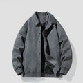 SENRA — Men's Faux Suede Jacket with Clean Structured Fit