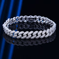 LOROS — Two-Tone Cuban Link Bracelet in Gold Tone with Sharp Detail