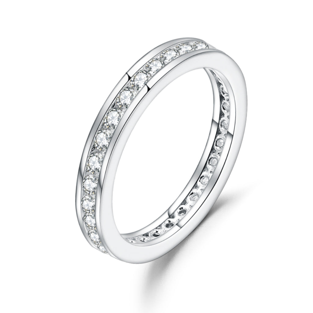 SORIRA — Full Eternity Moissanite Ring in 925 Silver