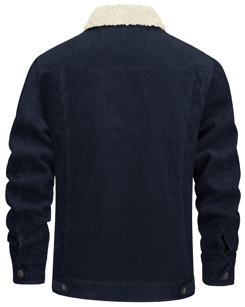 ZANIRA — Corduroy Sherpa-Lined Utility Jacket Coat