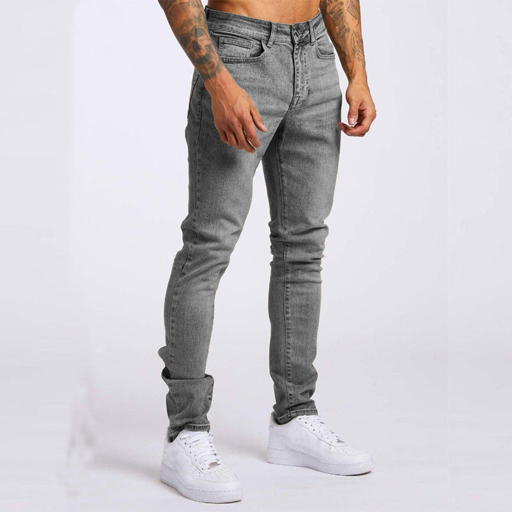 BRAVEN — Men's Slim-Fit Denim Jeans with Clean Wash