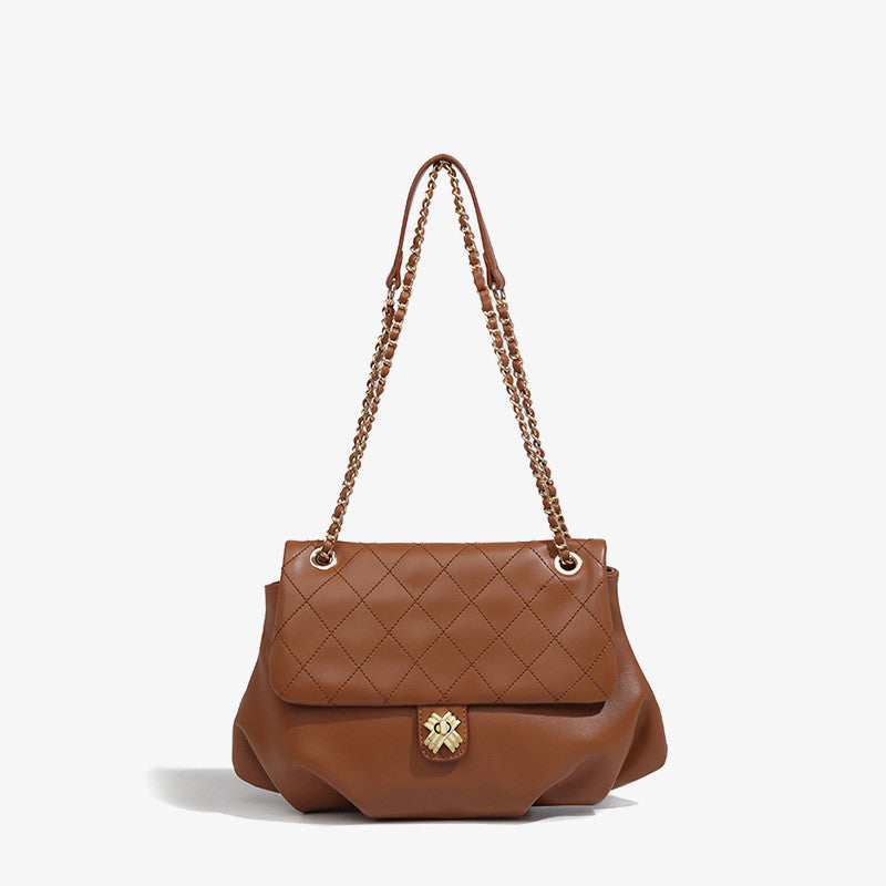 SENDEN — Elegant Chain Shoulder Handbag for Women with Sharp Detail