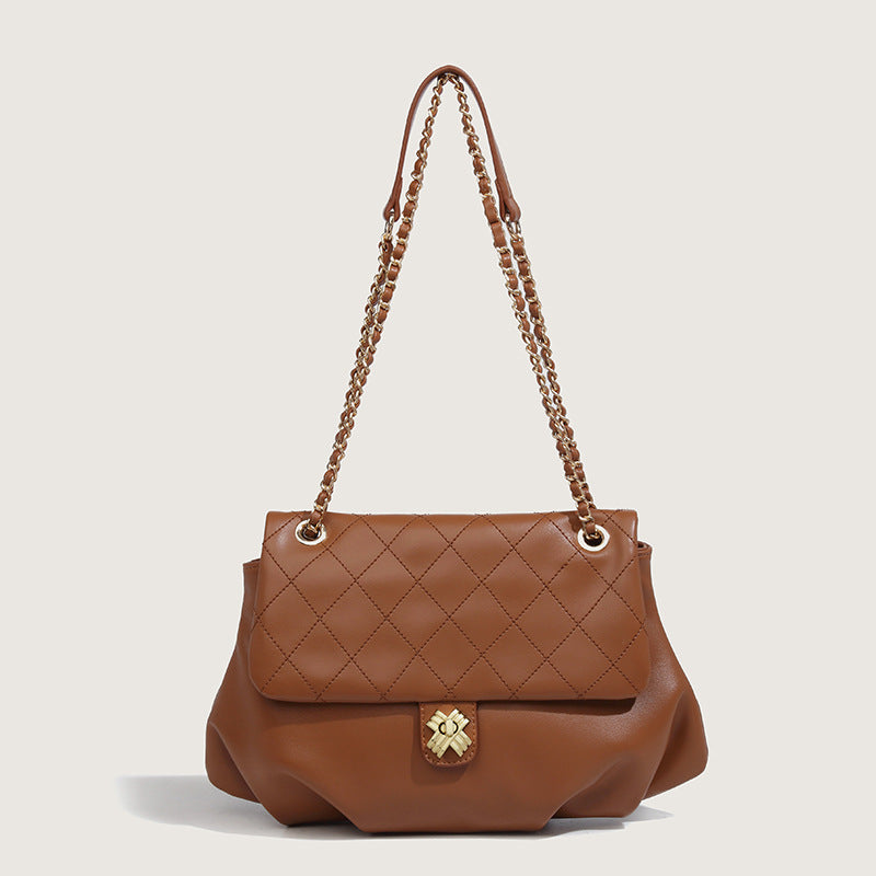 SENDEN — Elegant Chain Shoulder Handbag for Women with Sharp Detail