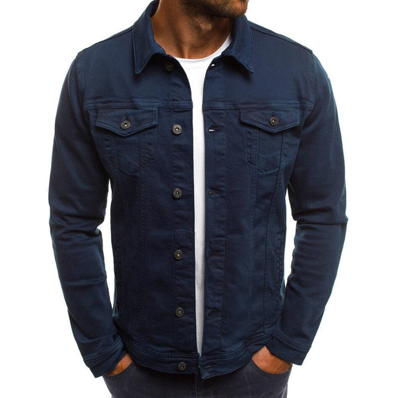 ZEVAEL — Cropped Denim Jacket with Clean Street Detail