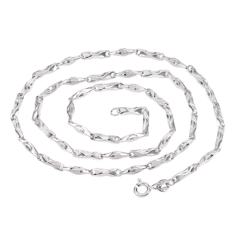 HALAR — White Gold Plated 925 Silver Choker Necklace