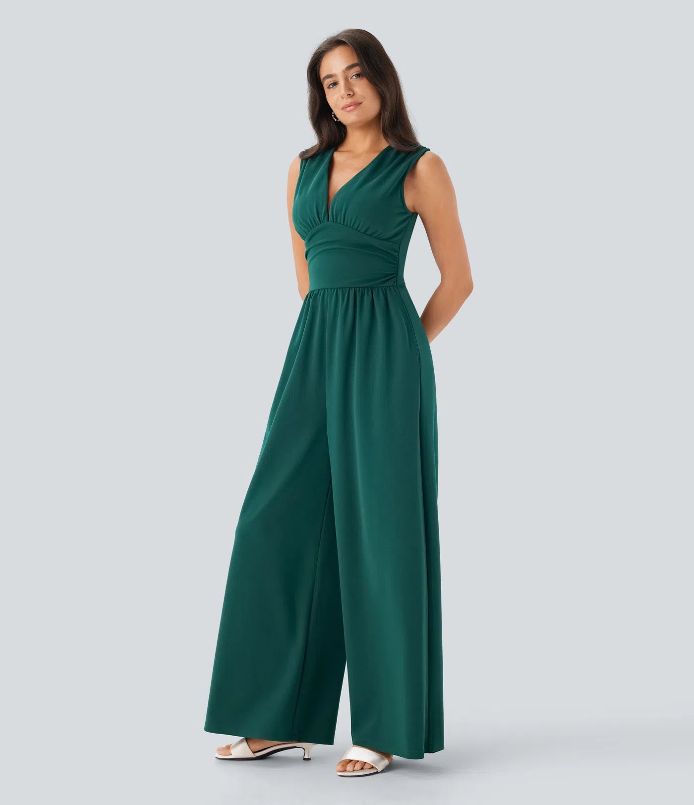 LOREON — Women's Tailored Jumpsuit with Clean Drape
