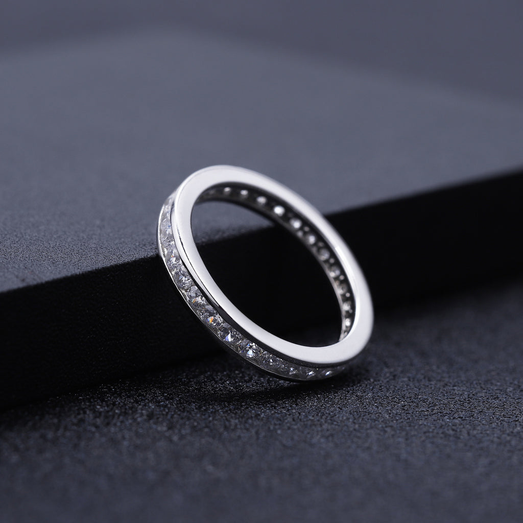 SORIRA — Full Eternity Moissanite Ring in 925 Silver