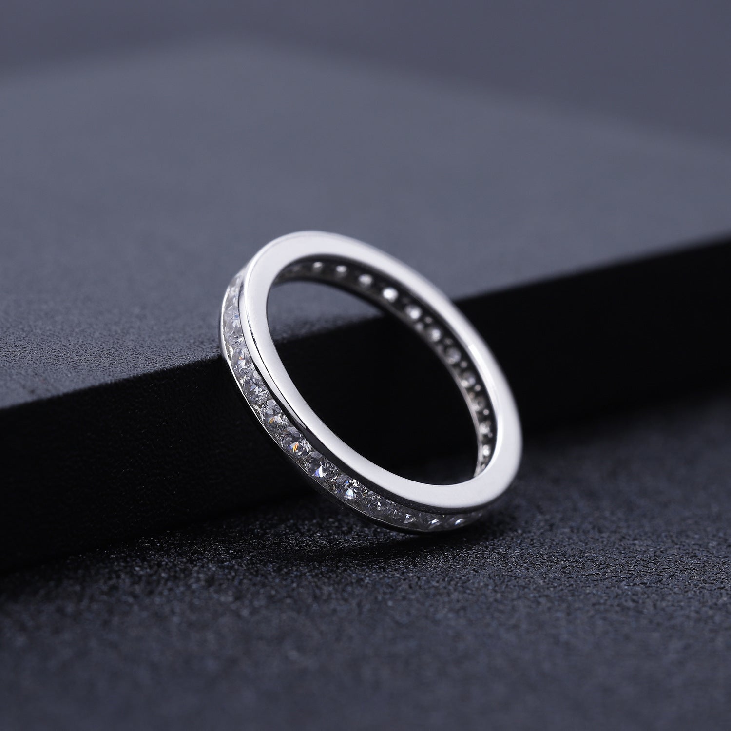 SORIRA — Full Eternity Moissanite Ring in 925 Silver