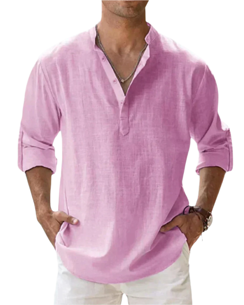 RAEIRA — Men's Linen Shirt with Relaxed Summer Finish