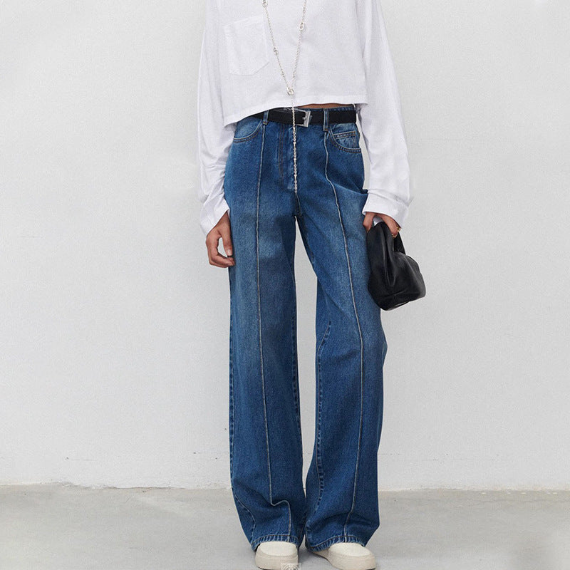 BRIXEN — Women's Straight-Leg Denim Jeans with Clean Wash