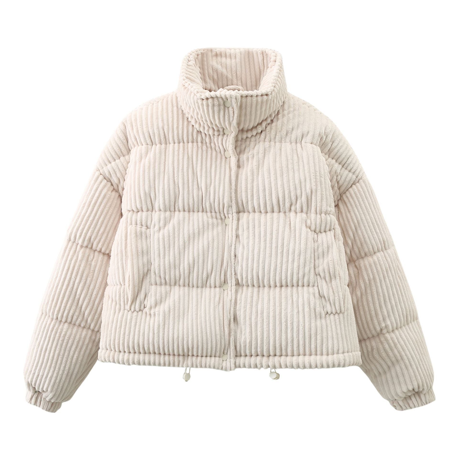 CELA — Relaxed Corduroy Puffer Jacket for Cold Weather