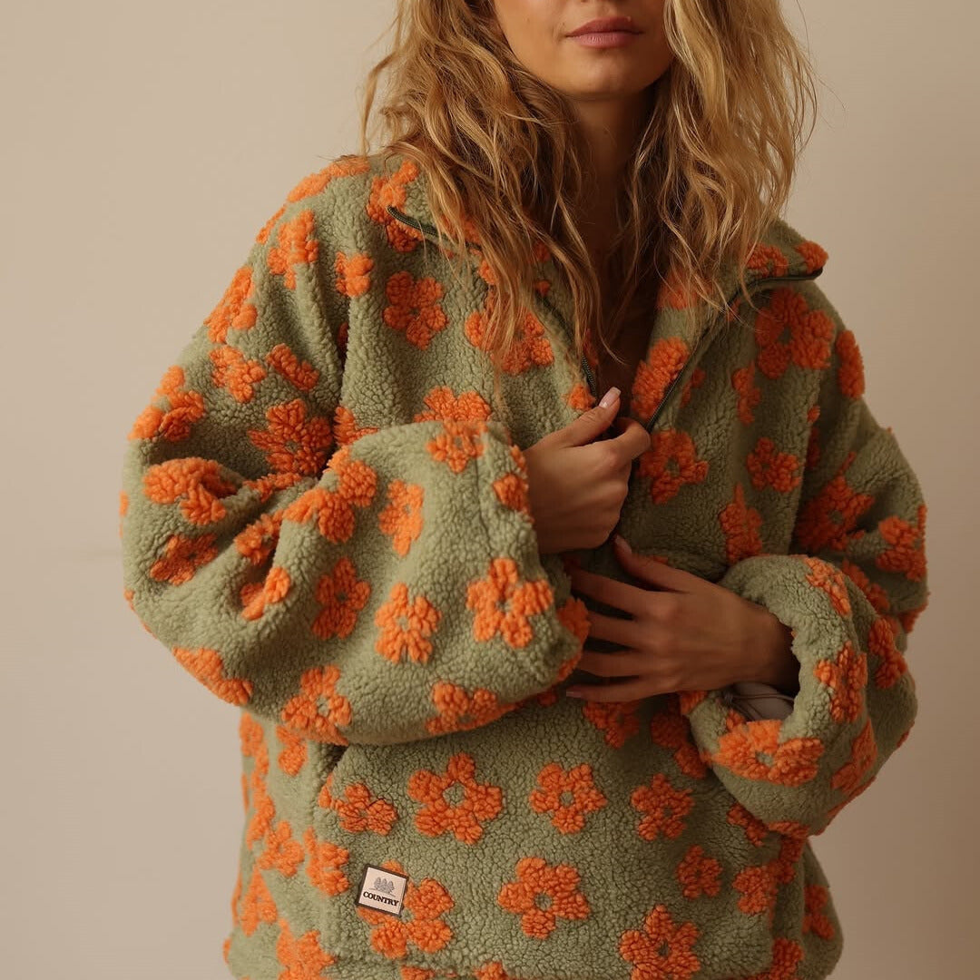 MORION — Bohemian Fleece Sweater for Cozy Days for Polished Warmth