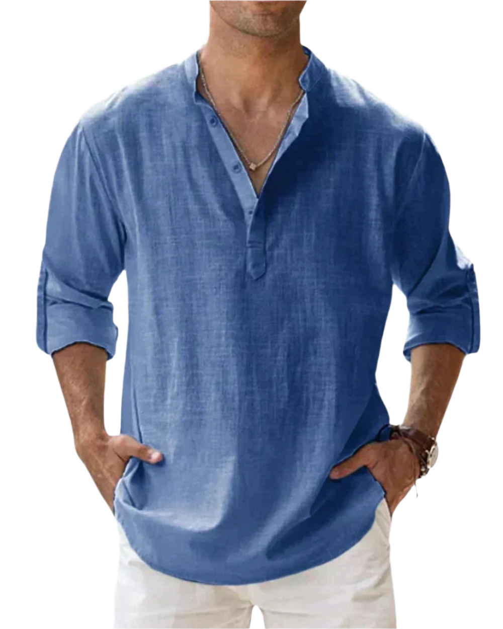 RAEIRA — Men's Linen Shirt with Relaxed Summer Finish