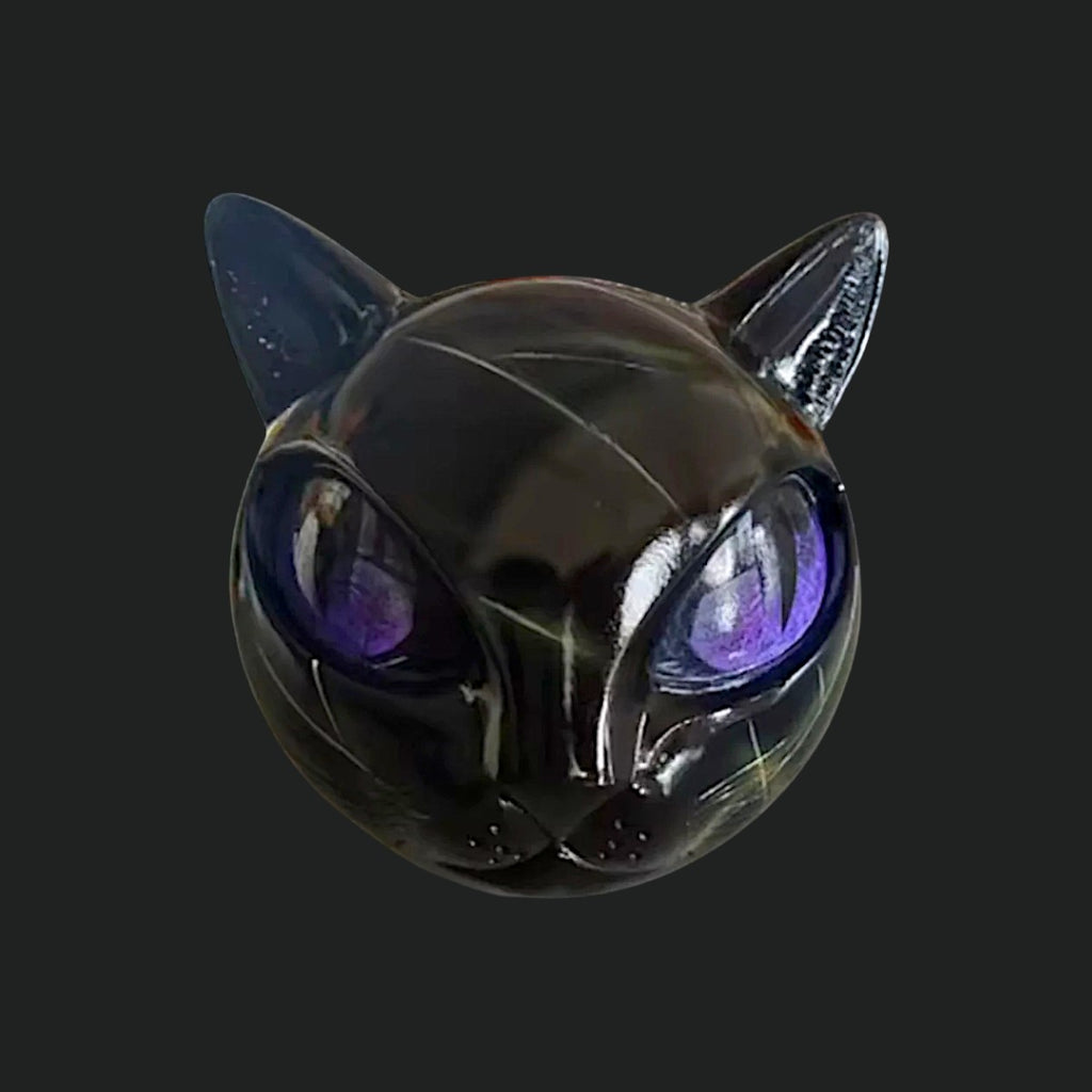 ZANVEN — Black Cat Sculpture Decor with Matte Finish