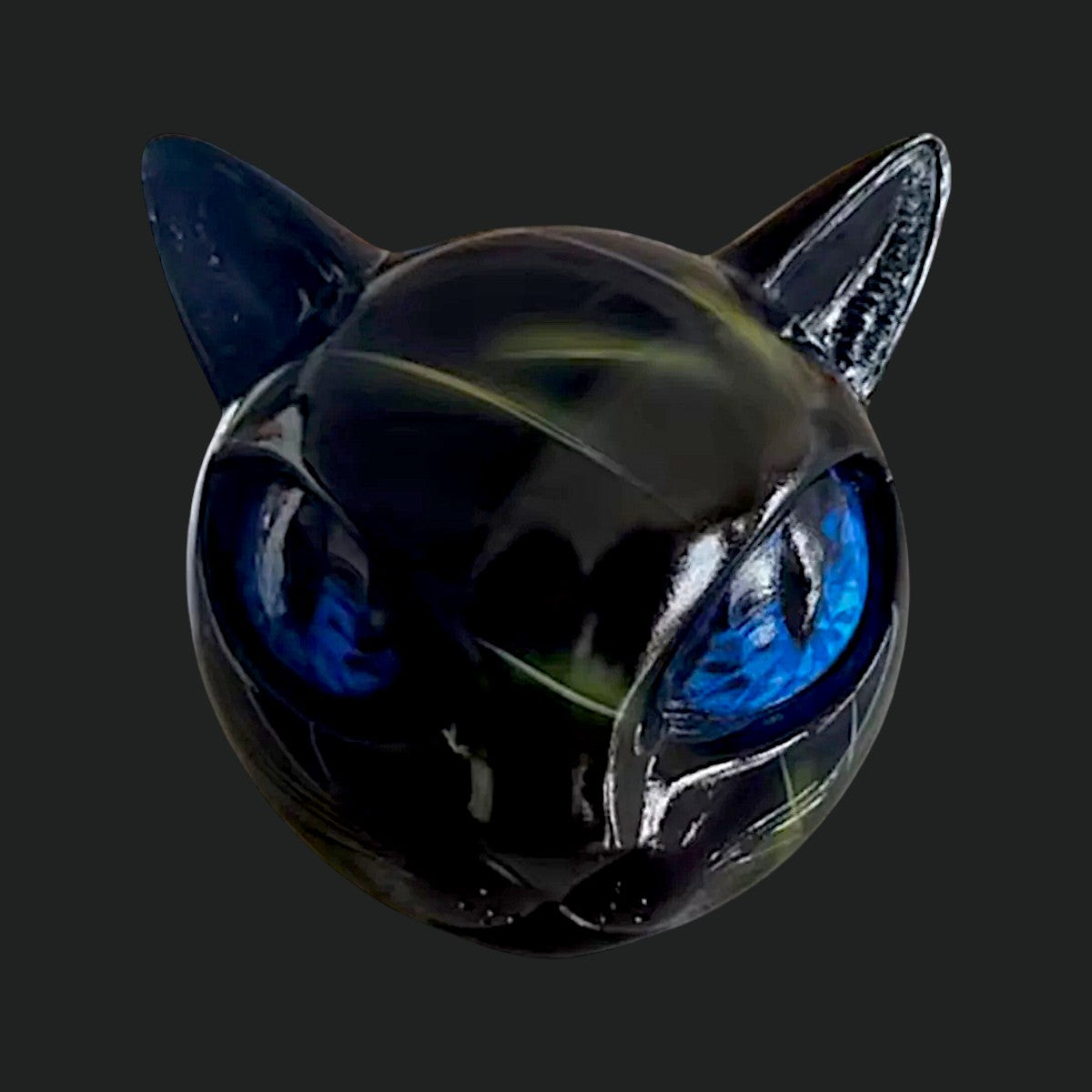 ZANVEN — Black Cat Sculpture Decor with Matte Finish