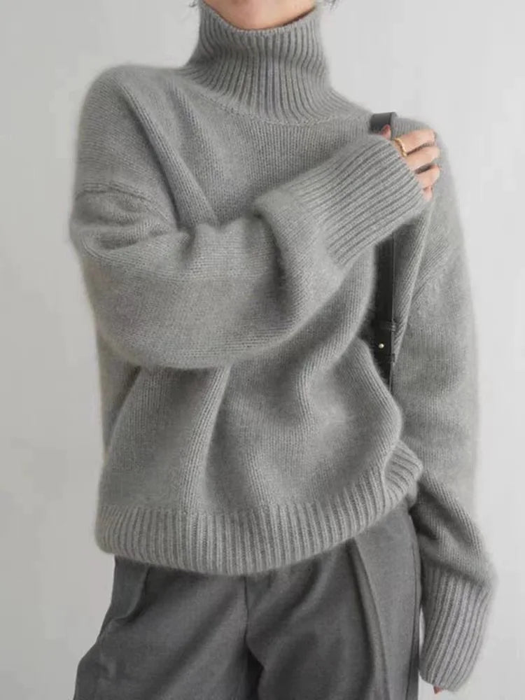 AXARA — Soft Knit Sweater with Relaxed Elevated Fit