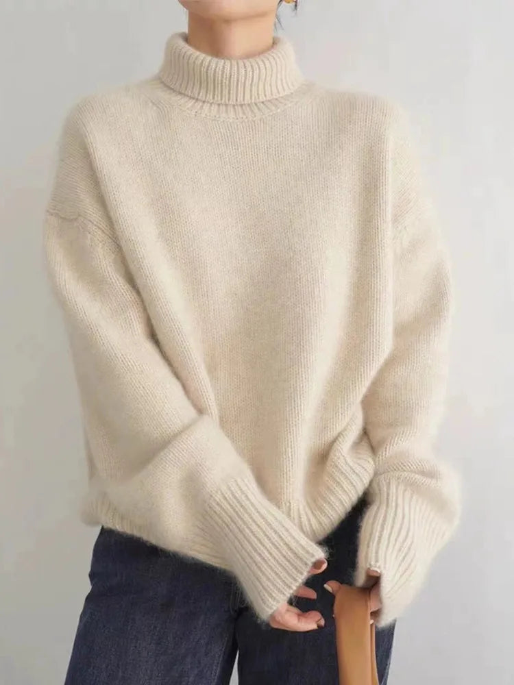 AXARA — Soft Knit Sweater with Relaxed Elevated Fit