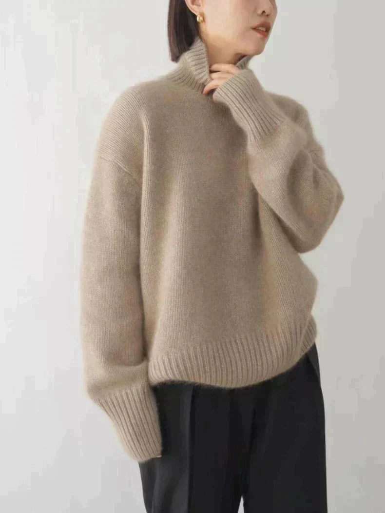 AXARA — Soft Knit Sweater with Relaxed Elevated Fit