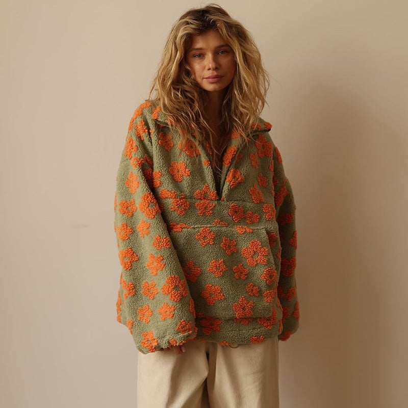 MORION — Bohemian Fleece Sweater for Cozy Days for Polished Warmth