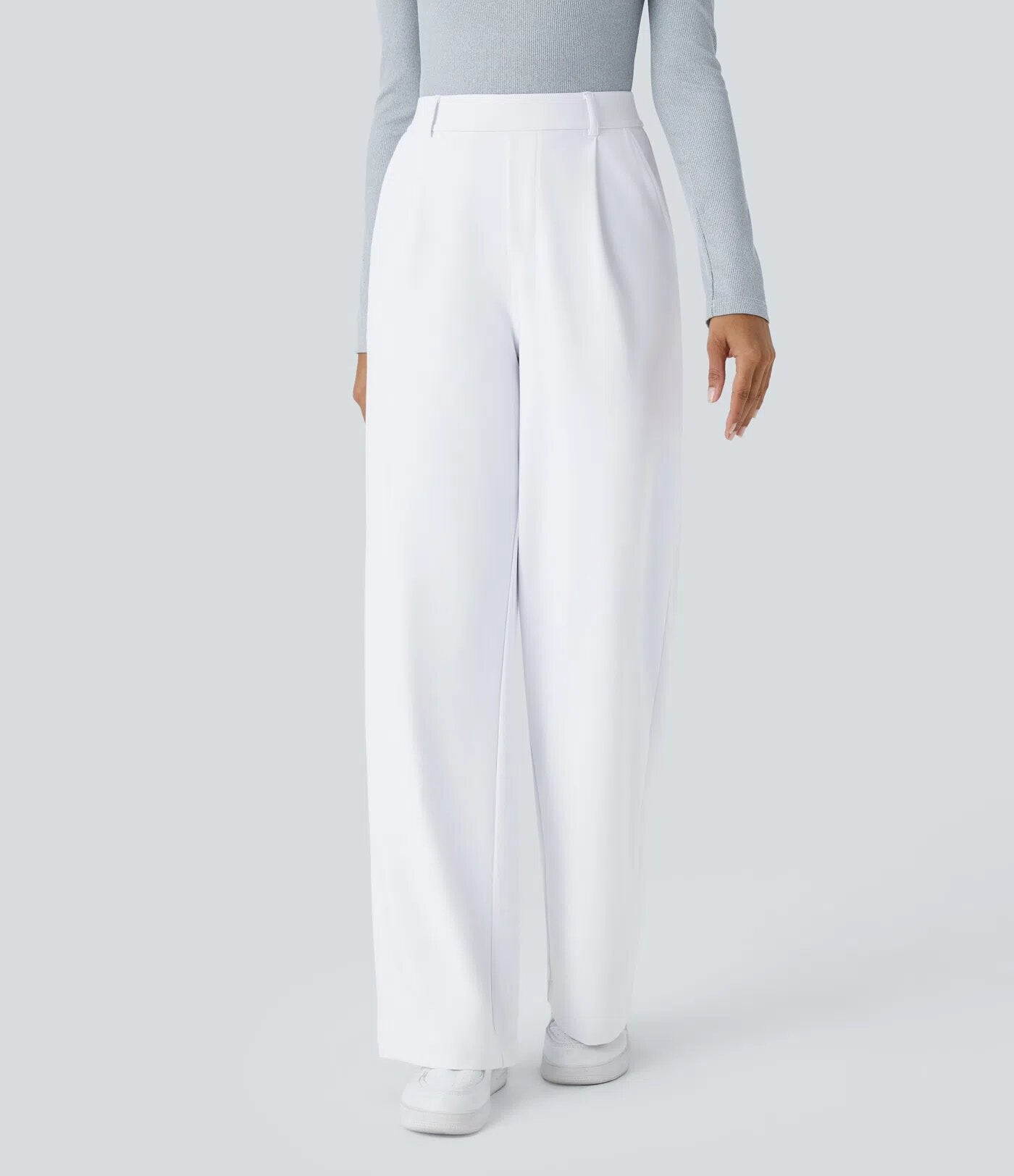 ELOR — Women's Wide-Leg Tailored Pants with Clean Drape