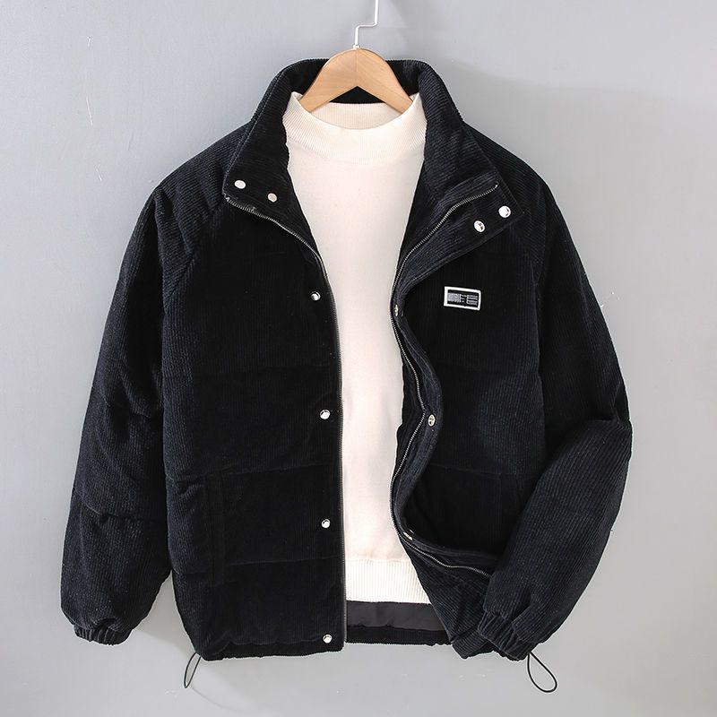 MARIN — Corduroy Sherpa-Lined Utility Jacket Coat with Sharp Detail