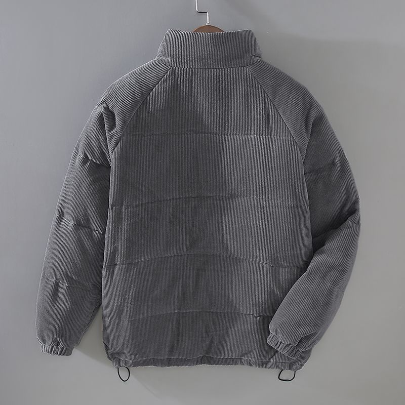 MARIN — Corduroy Sherpa-Lined Utility Jacket Coat with Sharp Detail