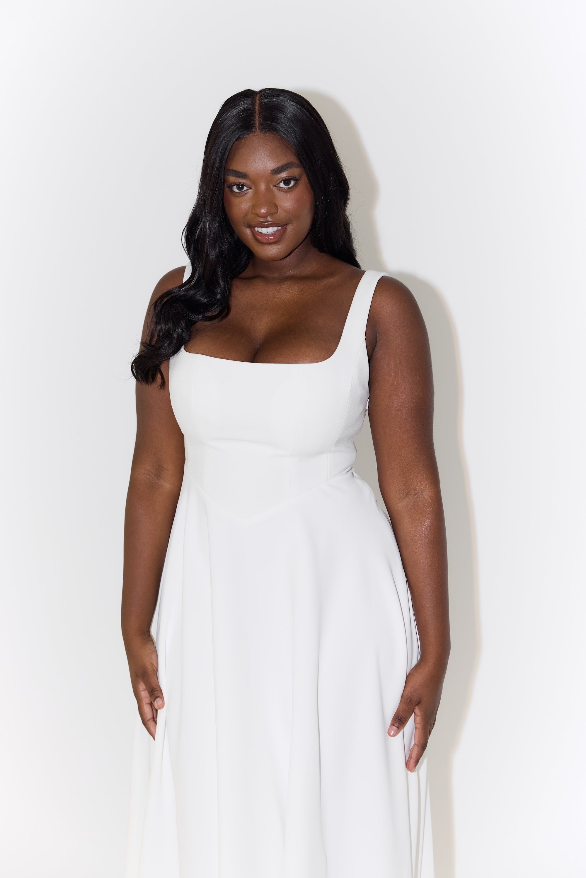 AERE — Women's Elegant Dress with Clean AURA Drape