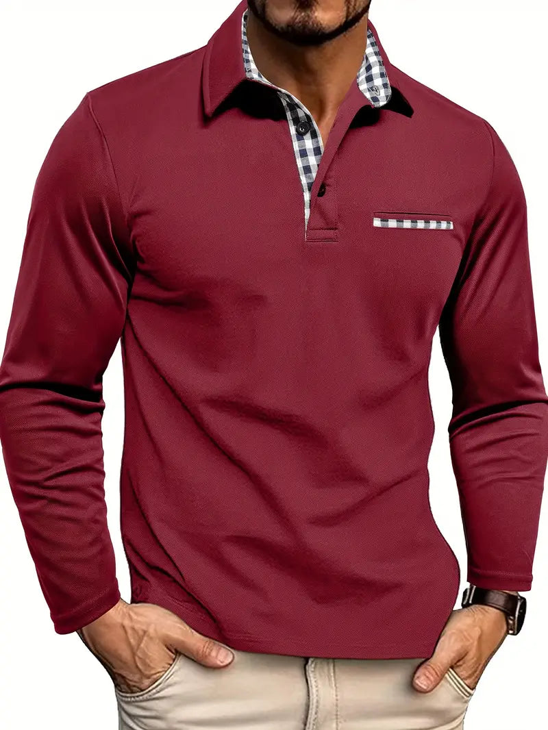 VEXONN — Men's Short Sleeve Polo Shirt with Clean Collar
