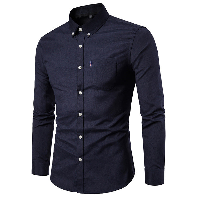 XAVOR — Men's Button-Up Shirt with Clean Daily Finish