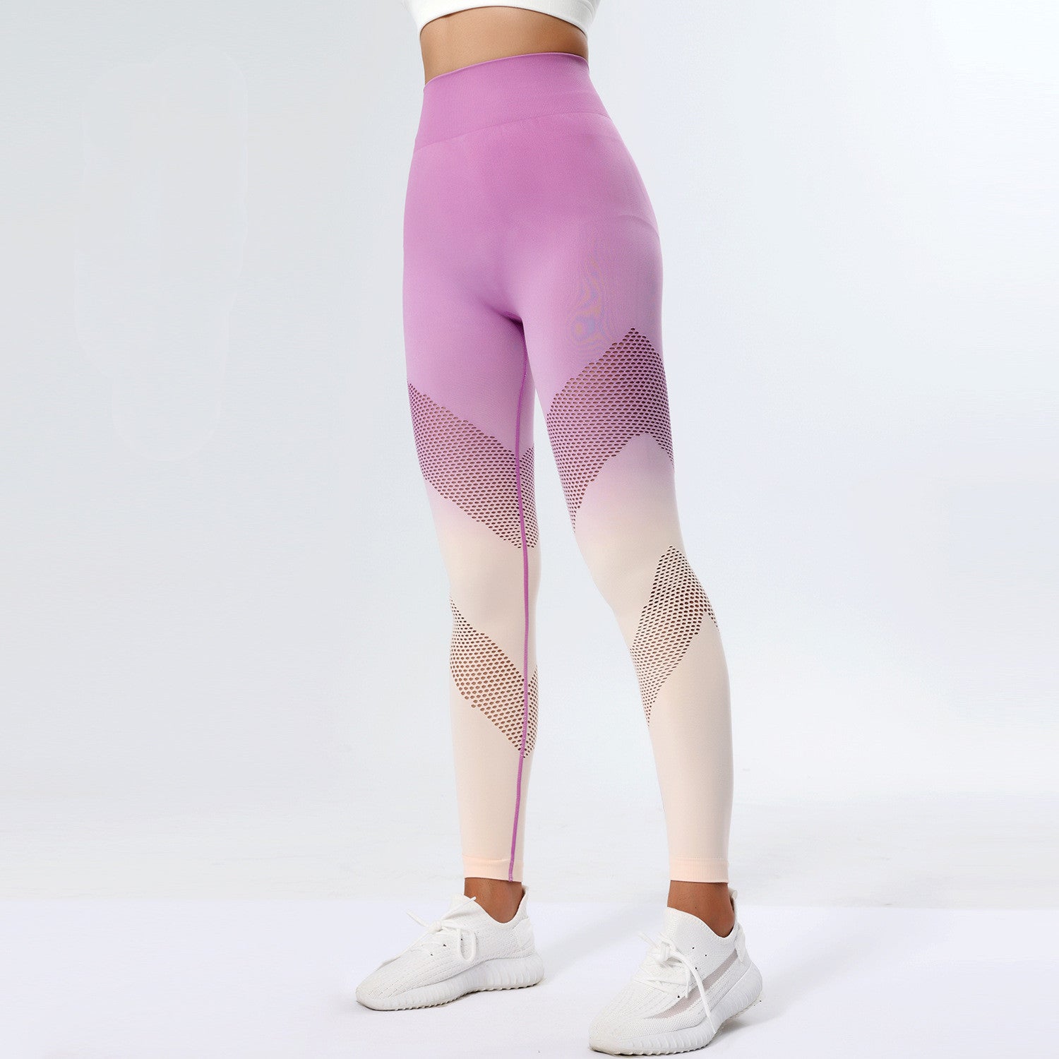 VARA — Ombre Mesh High-Waist Active Leggings for Women