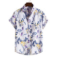 CALION — Men's Floral Vacation Shirt with Short Sleeves