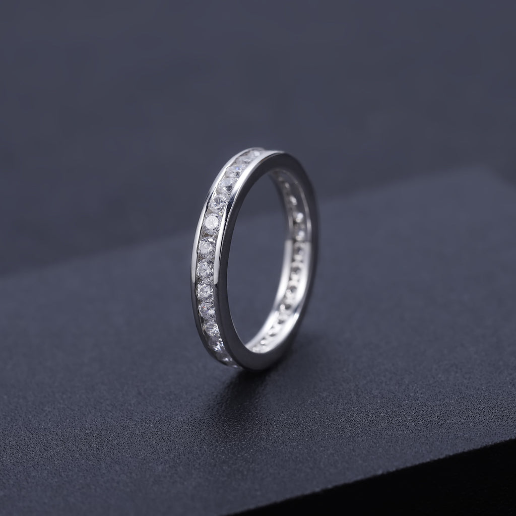 SORIRA — Full Eternity Moissanite Ring in 925 Silver