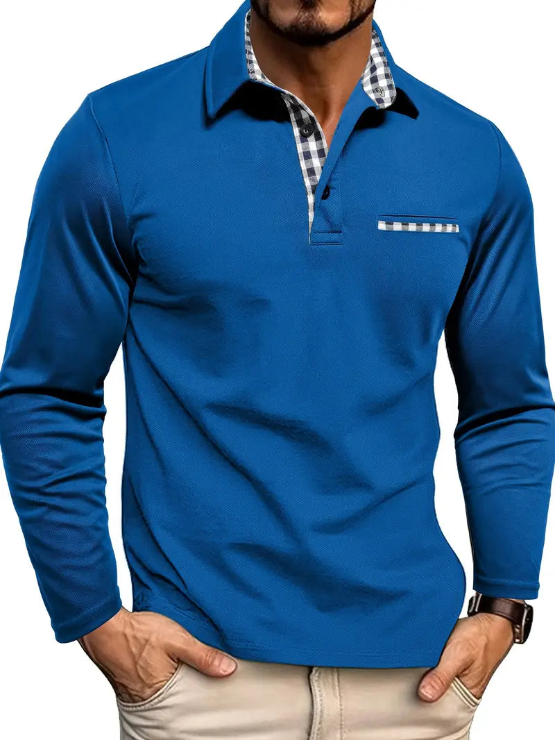 VEXONN — Men's Short Sleeve Polo Shirt with Clean Collar