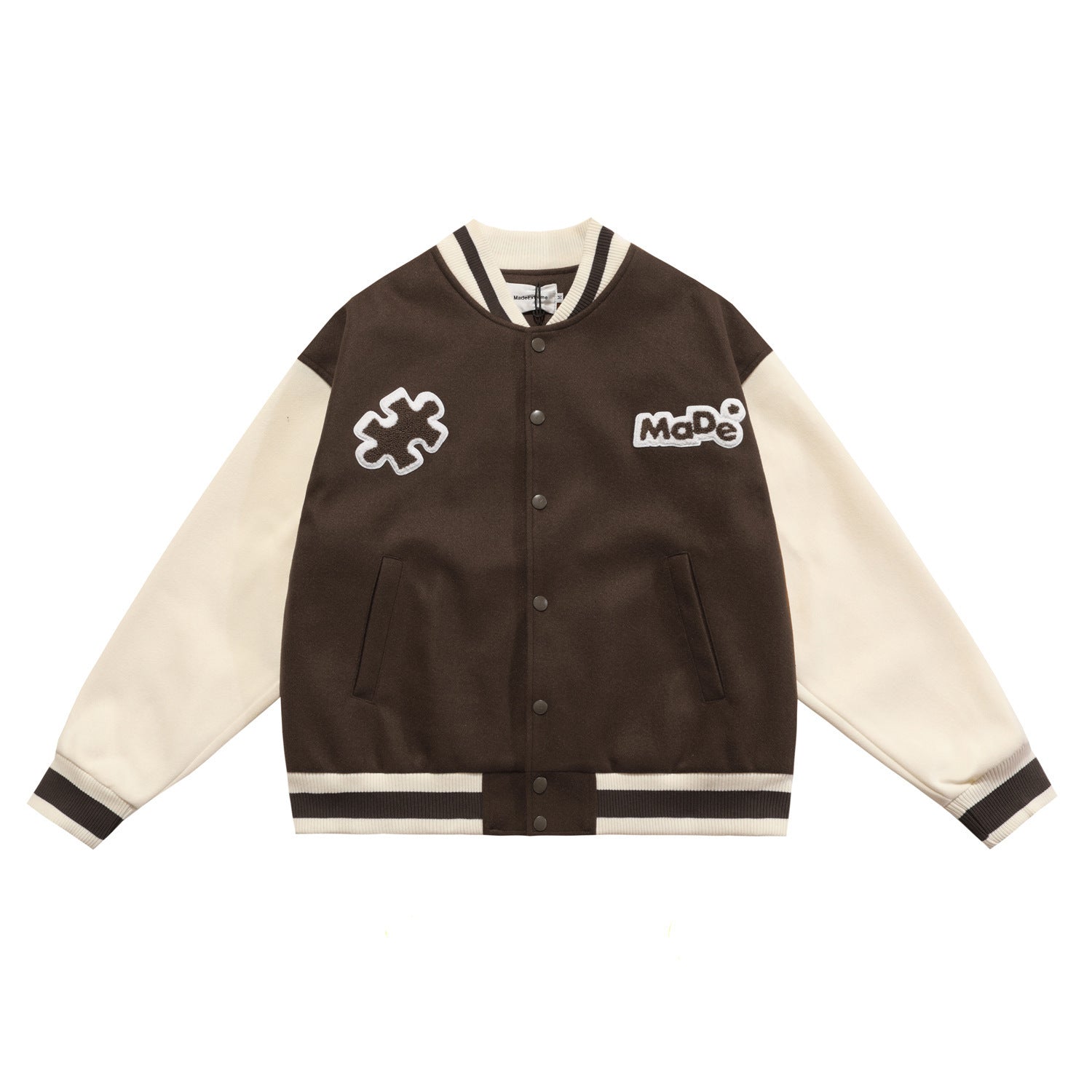 ROVIRA — Vintage Street Varsity Jacket with Contrast Trim