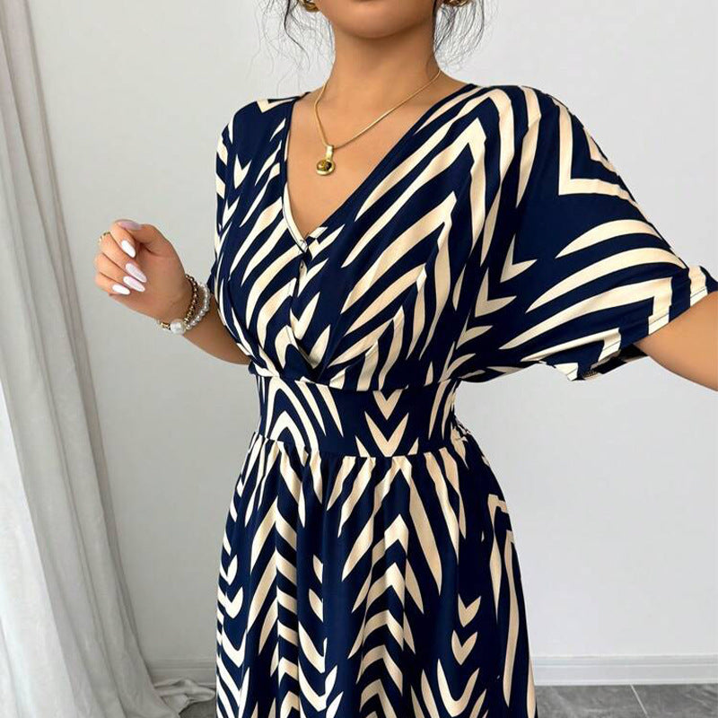 LORARA — Women's Elegant Dress with Clean AURA Drape