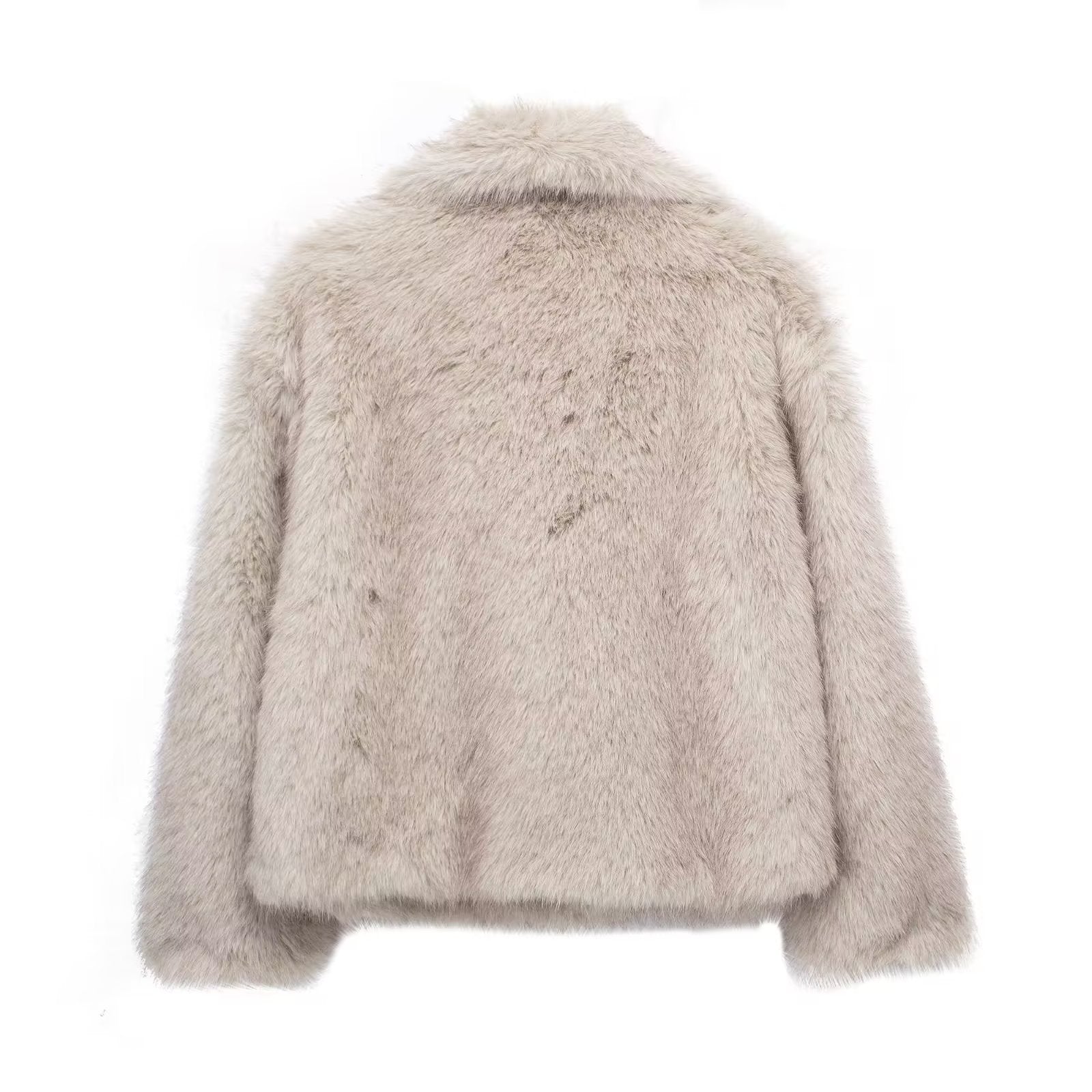 WESOR — Plush Faux Fur Lapel Winter Coat for Women