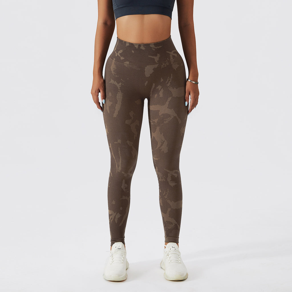 BRAVA — Seamless Camo High-Waist Workout Leggings for Women