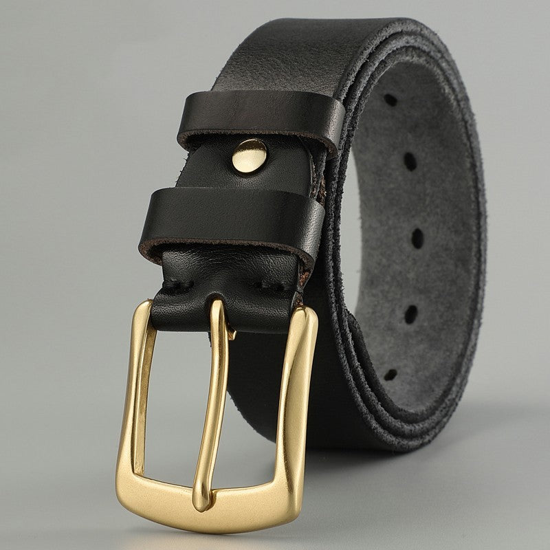 ELYOR — Leather Belt with Premium Everyday Finish Look