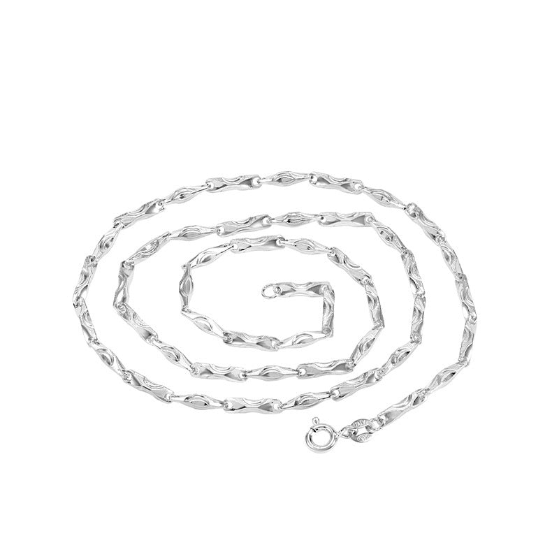 HALAR — White Gold Plated 925 Silver Choker Necklace