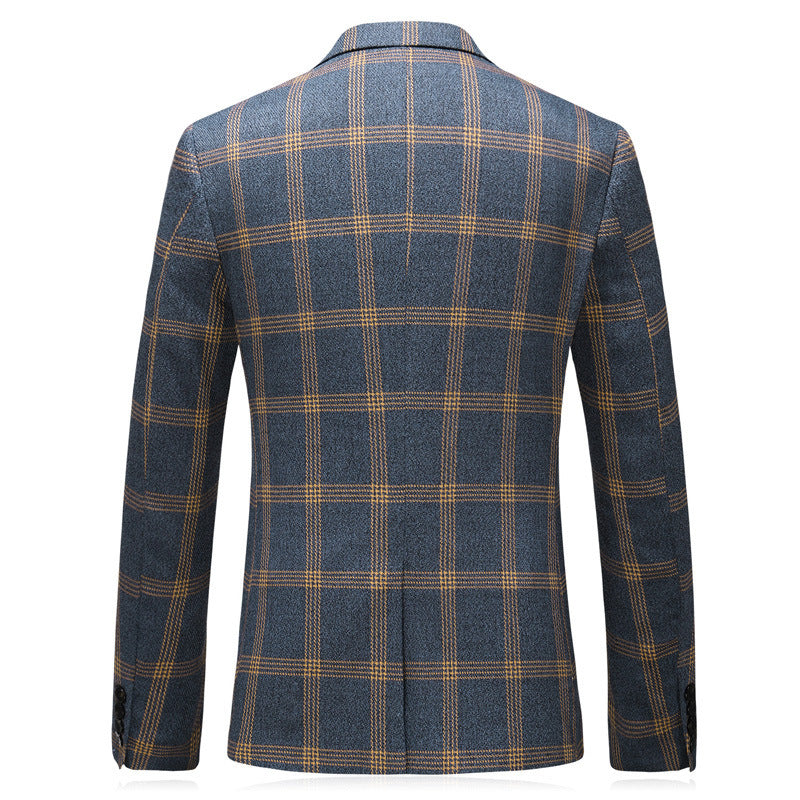 VEXRIS — Men's Tailored Three-Piece Suit Set with Sharp Detail