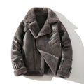 SORAN — Men's Faux Shearling Aviator Jacket with Warm Lining