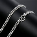WESIA — 990 Pure Silver Cuban Necklace for Men Daily