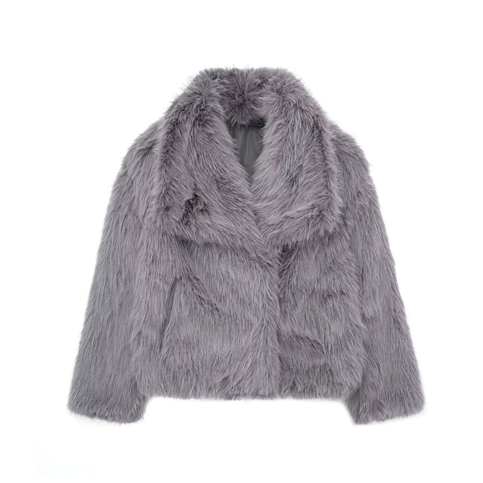 WESOR — Plush Faux Fur Lapel Winter Coat for Women