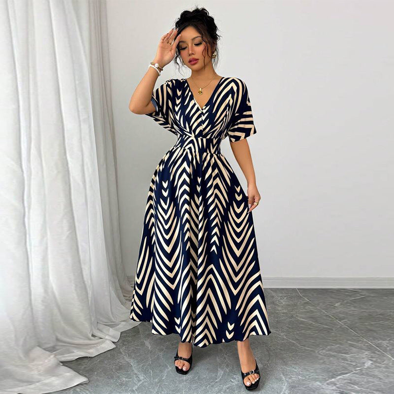 LORARA — Women's Elegant Dress with Clean AURA Drape