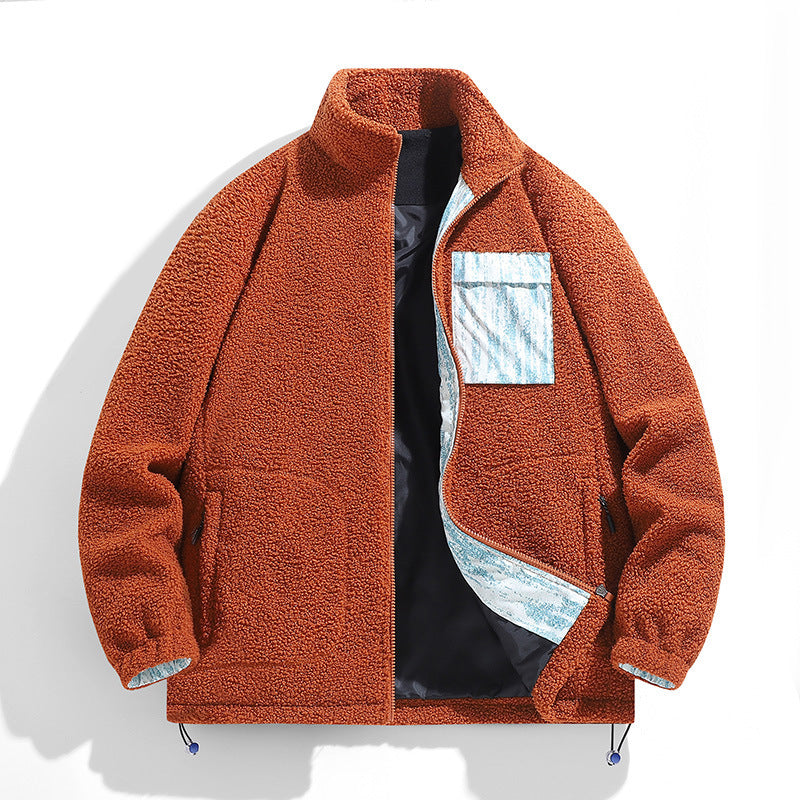 ZANOR — Men's Lambswool Fleece Jacket for Outdoor Warmth